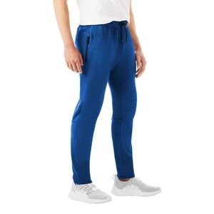 Members Mark Mens Pants Size XXL Blue Glory Tech Fleece Relaxed Pockets 32 Ins